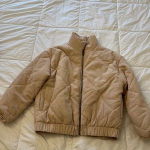 Blush quilted jacket